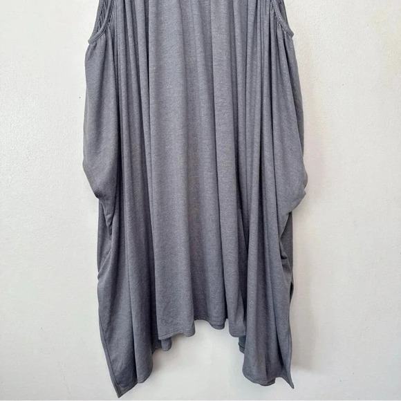 Deletta Anthropologie Womens M/L Tulay  Metallic Shimmer Cold Shoulder Top - Picture 12 of 13